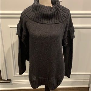 Aqua Poncho Sweater